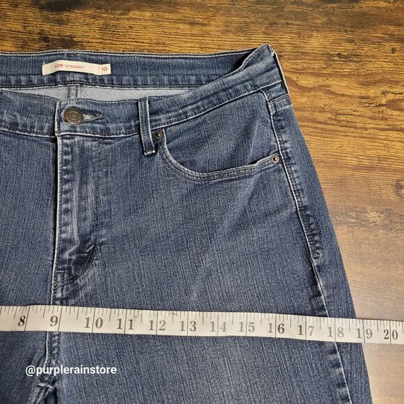 Levi's Jeans 10 S Straight 505 Mid Rise Medium Wash Stretch Denim Western Rodeo - Picture 7 of 12